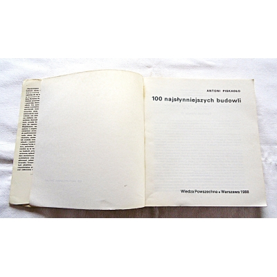 Piskadło A. 100 NAJSŁYNNIEJSZYCH BUDOWLI  281/10