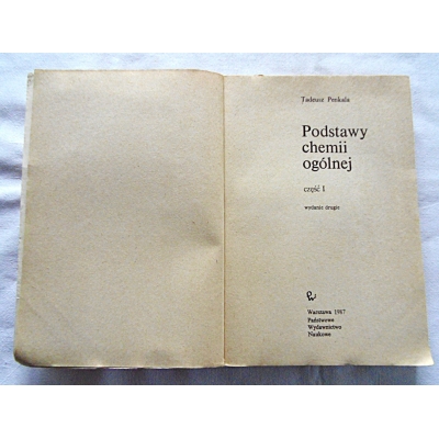 Penkala T. PODSTAWY CHEMII OGÓLNEJ  Część I