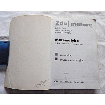 Pr.zb. ZDAJ MATURĘ  MATEMATYKA Zakres podstawowy i rozszerzony
