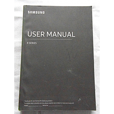 Pr.zb. SAMSUNG USER MANUAL  4 series Wielojęzyczna instrukcja obsługi
