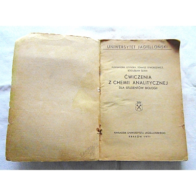 Pr.zb. ĆWICZENIA Z CHEMII ANALITYCZNEJ  dla studentów biologii