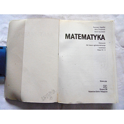 Pr.zb. MATEMATYKA  Podręcznik dla LO i technikum Klasa IV i V   236/8