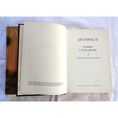 Jan Paweł II  PAMIĘĆ I TOŻSAMOŚĆ  170/13, 5/10