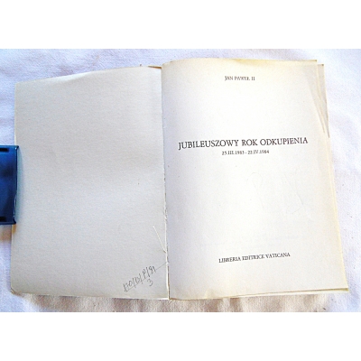 Jan Paweł II JUBILEUSZOWY ROK ODKUPIENIA  25.III.1983 22.IV.1984  170/13