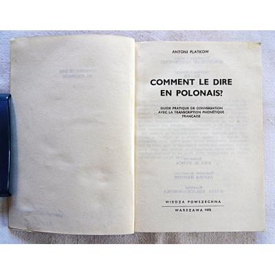 Platkow A. COMMENT LE DIRE EN POLONAIS?  31/10