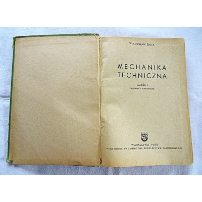 Siuta W. MECHANIKA TECHNICZNA Część I  170/13