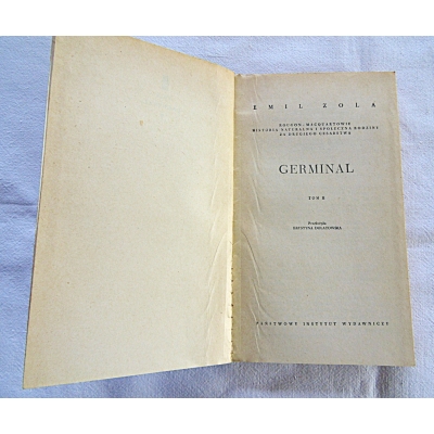 Zola E. GERMINAL Tom I,II   180/6