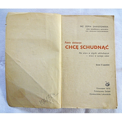 Zawistowska Z. PANIE DOKTORZE CHCĘ SCHUDNĄĆ