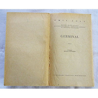Zola E. GERMINAL Tom I,II   180/6