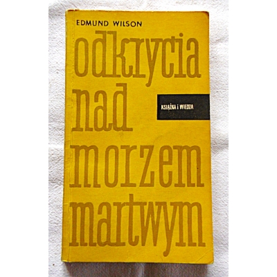 Wilson E. ODKRYCIA NAD MORZEM MARTWYM  111/9