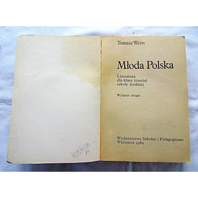 Weiss T. MŁODA POLSKA  Literatura dla klasy trzeciej szkoły średniej