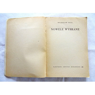 Prus B. NOWELE WYBRANE  175/8