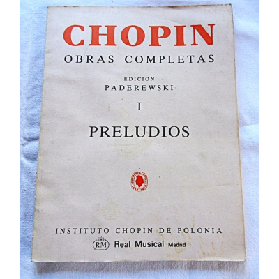 Paderewski I.J. CHOPIN I  PRELUDIOS  95/12