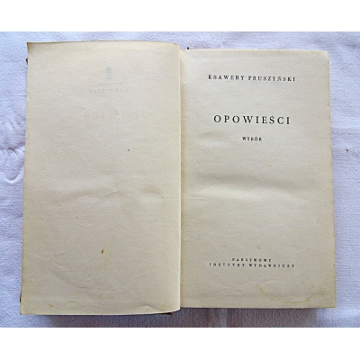 Prószyński K.  OPOWIEŚCI  Wybór 25/9
