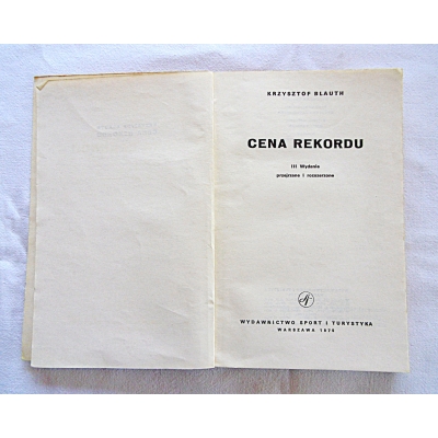 Blauth K. CENA REKORDU  206/9