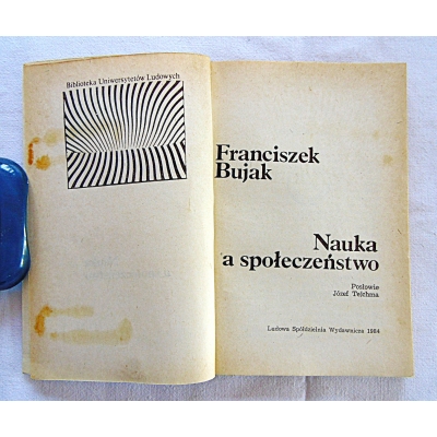 Bujak F. NAUKA A SPOŁECZEŃSTWO