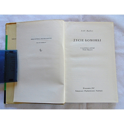 Butler J.A.V.  ŻYCIE KOMÓRKI  206/9