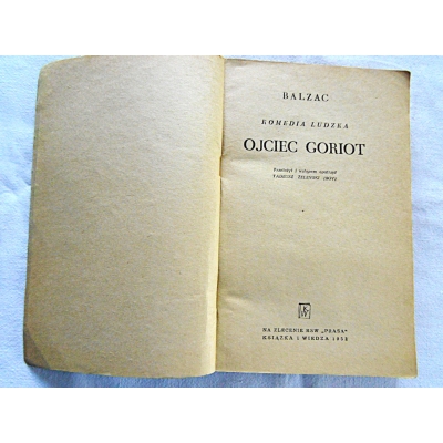 Balzac  OJCIEC GORIOT  217/7