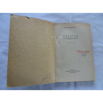Broniewska J. KRYSTEK Z WARSZAWY  181/14