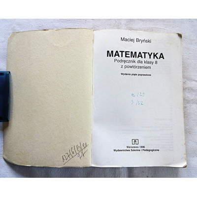 Bryński M. MATEMATYKA 8 z powtórzeniem  127/6