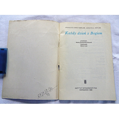 Darcy-Berube F KAŻDY DZIEŃ Z BOGIEM  65/7