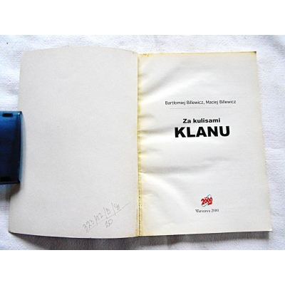 Billewicz B.i M. ZA KULISAMI * KLANU*  323/12