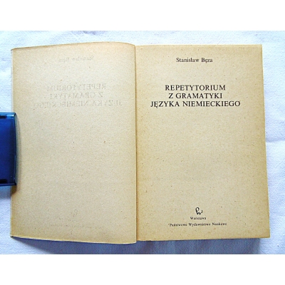 Bęza S. REPETYTORIUM Z GRAMATYKI JĘZYKA NIEMIECKIEGO  180/6