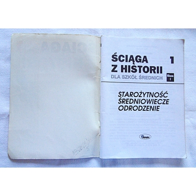 Besala J. ŚCIĄGA Z HISTORII 1  Dla szkól średnich Kl. I   361/15