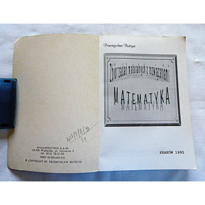 Burym P. ZBIÓR ZADAŃ MATURALNYCH Z  ROZWIĄZANIAMI  107/7