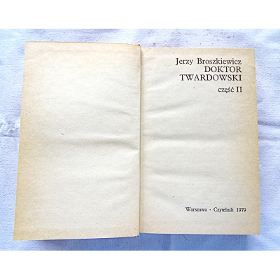 Broszkiewicz J. DOKTOR TWARDOWSKI   Część II  12O/12