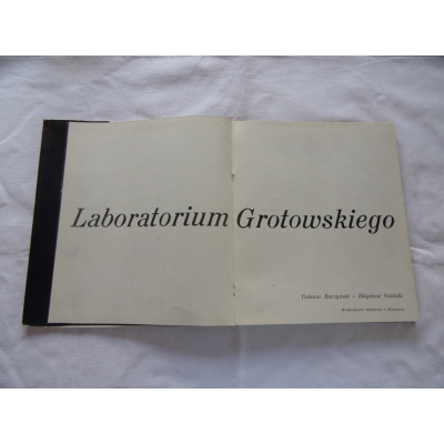 Burzyński T. LABORATORIUM GROTOWSKIEGO  281/10