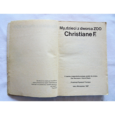 Christiane F.  MY, DZIECI Z DWORCA ZOO  3/11