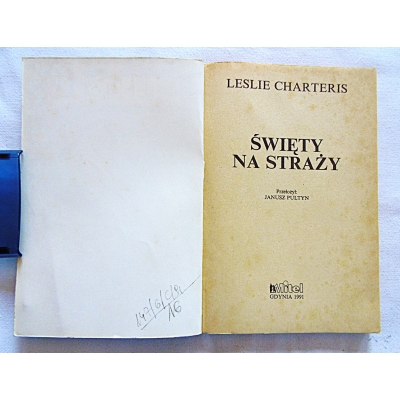 Charteris L  ŚWIĘTY NA STRAŻY  147/6