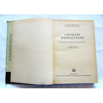 Chlebowski J. CHOROBY WEWNĘTRZNE  190/14
