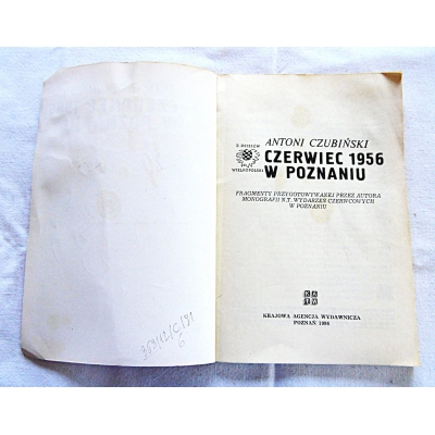 Czubiński A CZERWIEC 1956 W POZNANIU  358/12