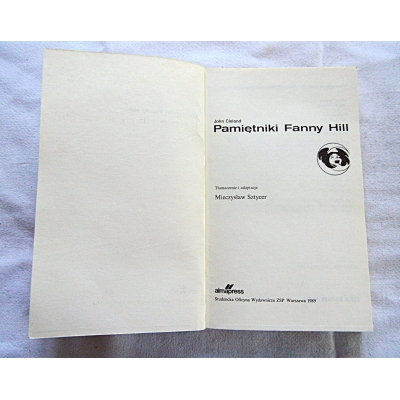 Cleland J. PAMIĘTNIKI FANNY HILL  116/13