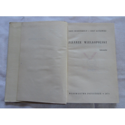 Chadzinikolau N. PISARZE WIEKOPOLSKI  Informator  92/11