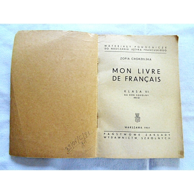 Chorzelska Z. MON LIVRE DE FRANCAIS Klasa VI   38/05