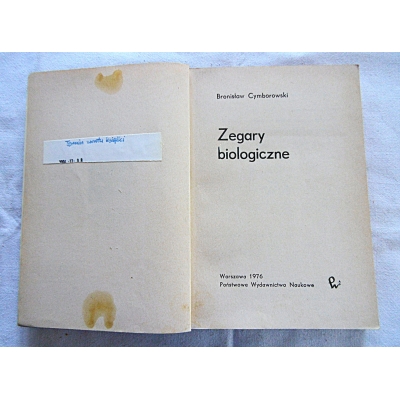 Cymborowski B. ZEGARY BIOLOGICZNE   92/11/