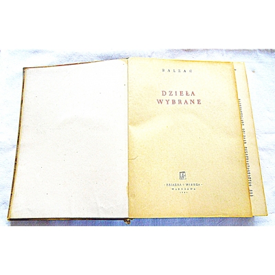Balzac DZIEŁA WYBRANE 4 powieści,10 opowiadań 145/14