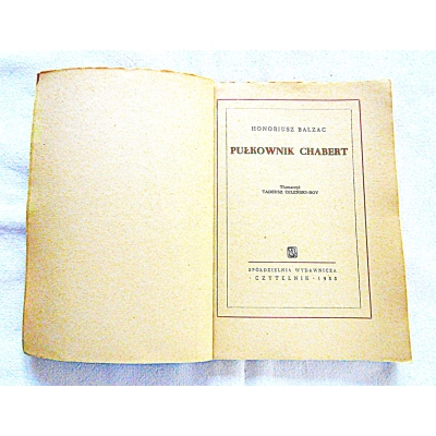 Balzac H. PUŁKOWNIK CHABERT 87/15