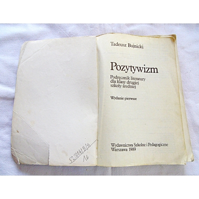Bujnicki T. POZYTYWIZM  528/14