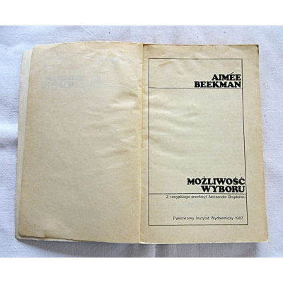 Beekman A. MOŻLIWOŚĆ WYBORU  87/15