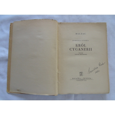 Balzac H. KRÓL CYGANERII  111/9