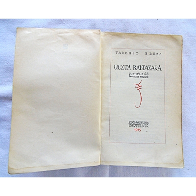 Breza T  UCZTA BALTAZARA  Powieść  111/9
