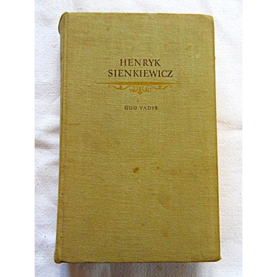 Sienkiewicz H. QUO VADIS  Powieść  528/14