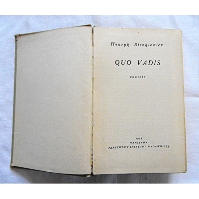Sienkiewicz H. QUO VADIS  Powieść  528/14