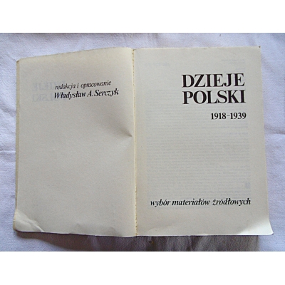 Serczyk W.  DZIEJE POLSKI 1918-1939  wybór materiałów źródłowych  276/15