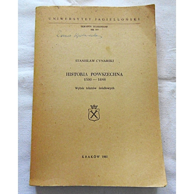 Cynarski S. HISTORIA POWSZECHNA 1500-1648  149/11