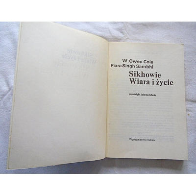 Cole W.O. SIKHOWIE WIARA I ŻYCIE 95/12